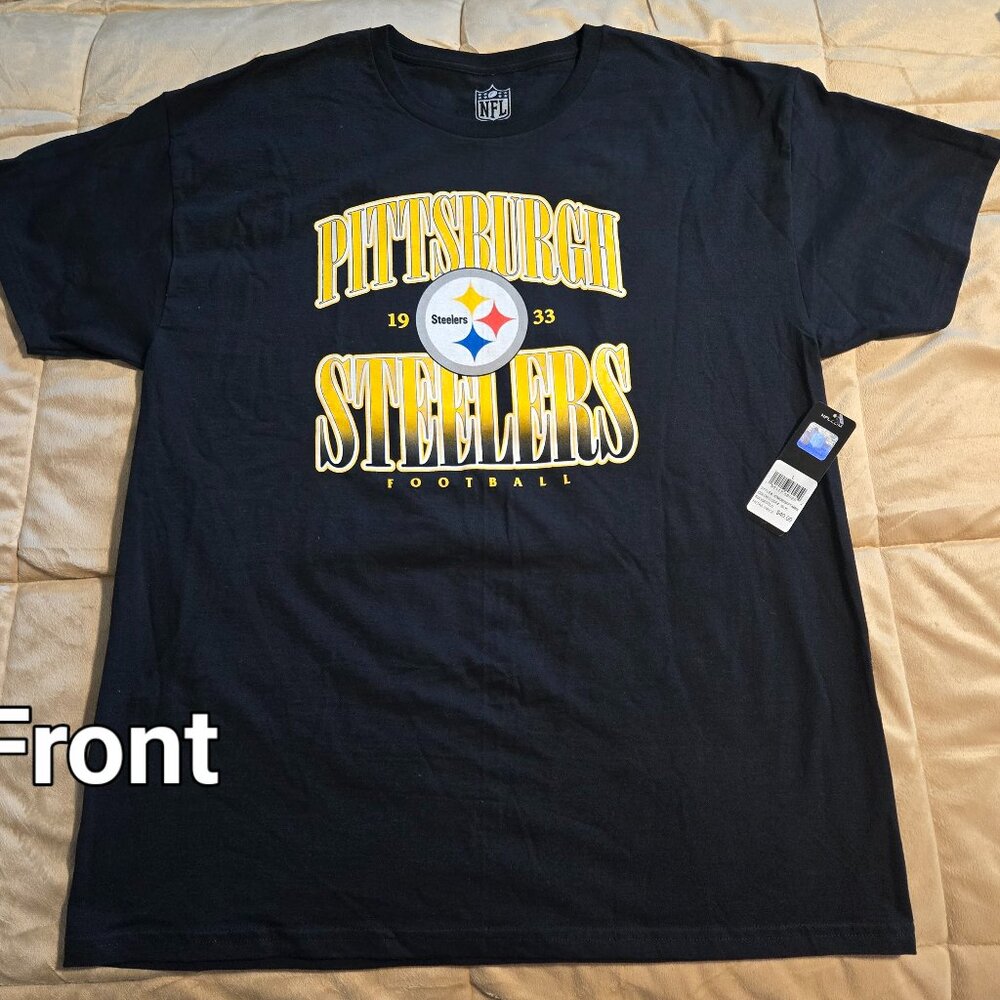 Steelers NWT NFL Apparel SS Tee Large Black